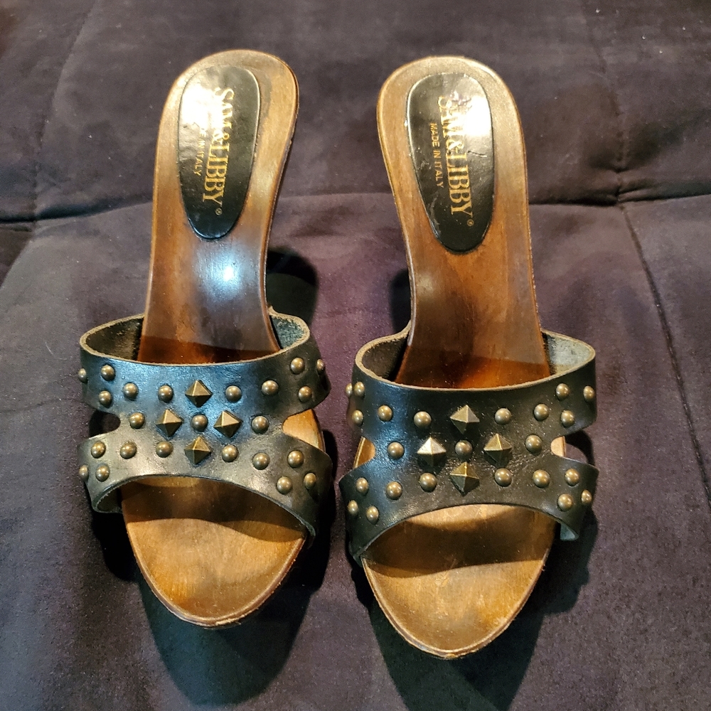 Studded Italian heels